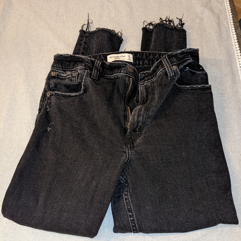 Abercrombie and Fitch Distressed Curve Love Jeans